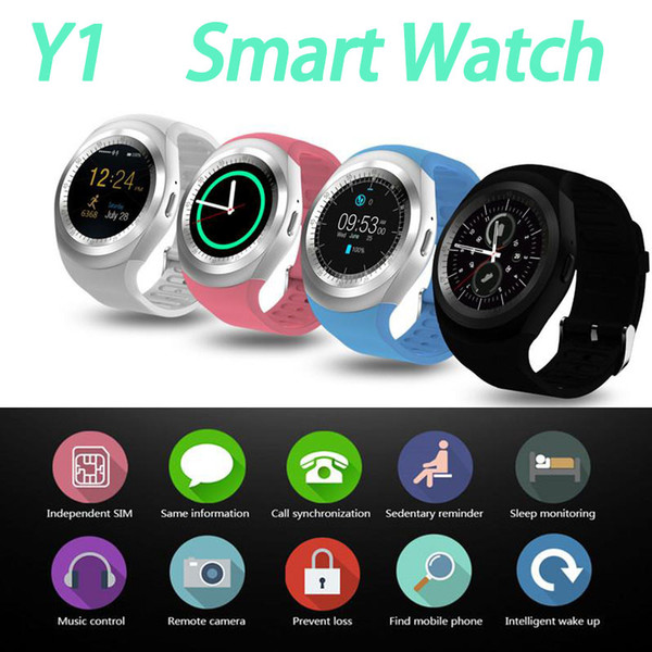 Y1 y1 Smart Watch Support SIM TF card calling alarm SNS function smartwatch apple android phones watch with Anti-lost find with retail box