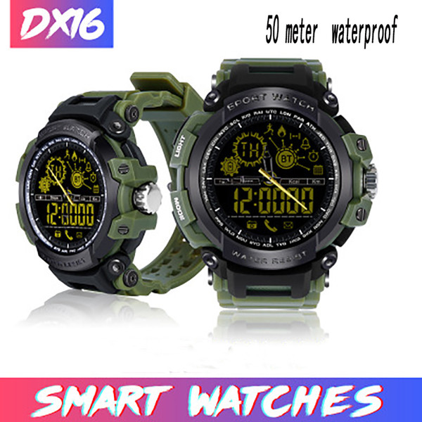 SmartWatches DX16 Smart watch Passometer Smart Clock Smartwatch Waterproof 5ATM Activities Tracker For iphone ios Android Smartphone