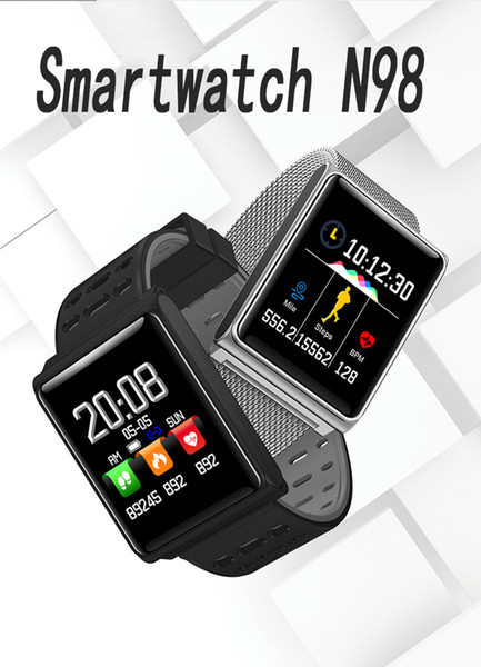 Smart Watch N98 Men Women Smart Watches Fitness Track Band Heart Rate Blood Pressure Monitor Waterproof Bracelet Alarm Clock