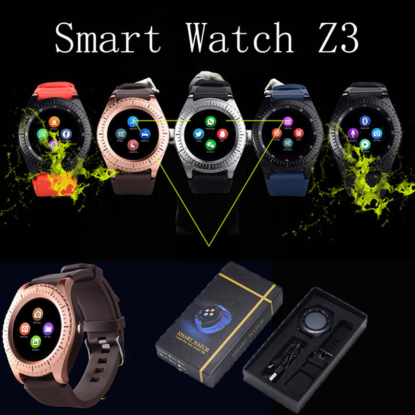 Z3 Smart Watch IP68 waterproof Smartwatch Outdoor Mode Health Tracker Reminder Bracelets Wearable Device For Android With Retail Package