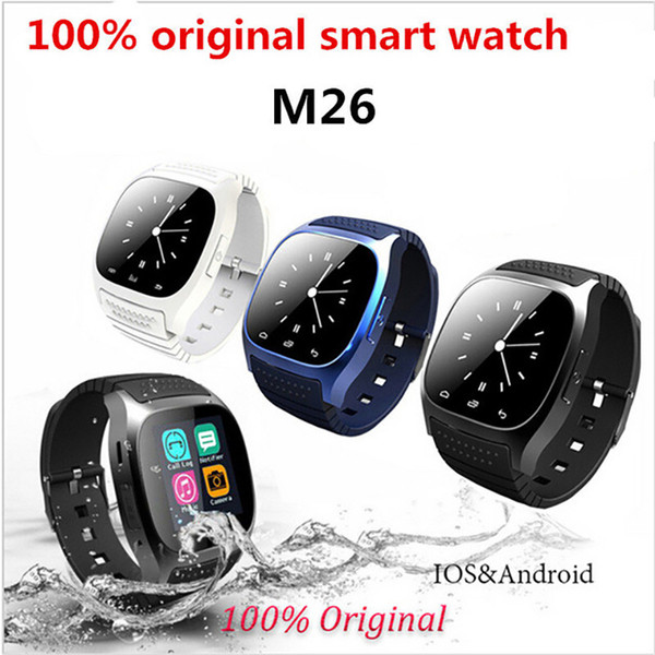 Bluetooth Wrist Smart Watch M26 Waterproof Smartwatch Call Music Pedometer Fitness Tracker Smartwatch For Android Smart Phone with box