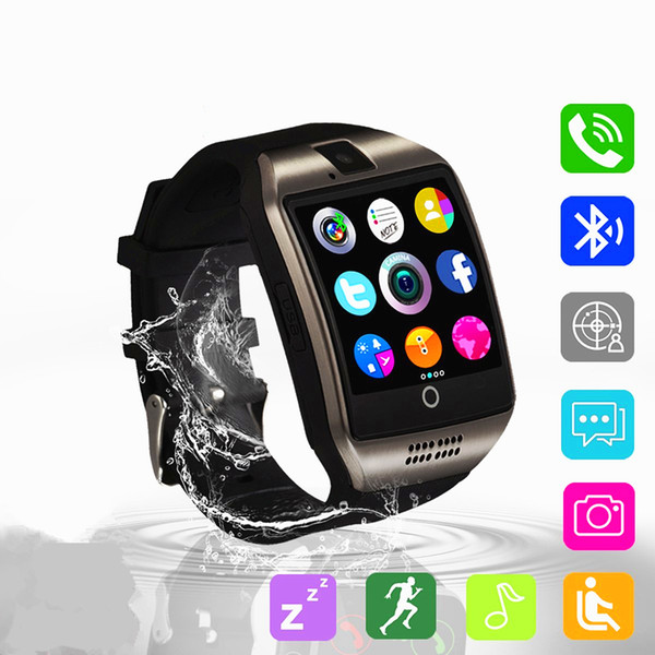 Original Q18 Bluetooth Smart Watch Touchscreen with Camera Message Pedometer waterproof reloj inteligente for Android IOS pk A1 Y1