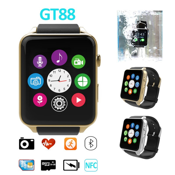 GT88 Smart Watch SIM Card Bluetooth Sports with Heart Rate Monitor and Wristwatch Phone Mate Independent Smartphone for Android IOS 770009