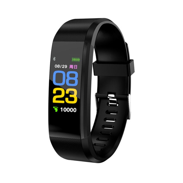 ID115 Plus Smart Bracelet Fitness Tracker Smart Watch Heart Rate Watchband Smart Wristband For Apple Android Cellphones with Box