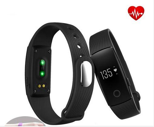 New Original Fashion ID107 Bluetooth Smart Watch With Heart Rate Monitor Pedometer Remote Camera Function Waterproof Wristband