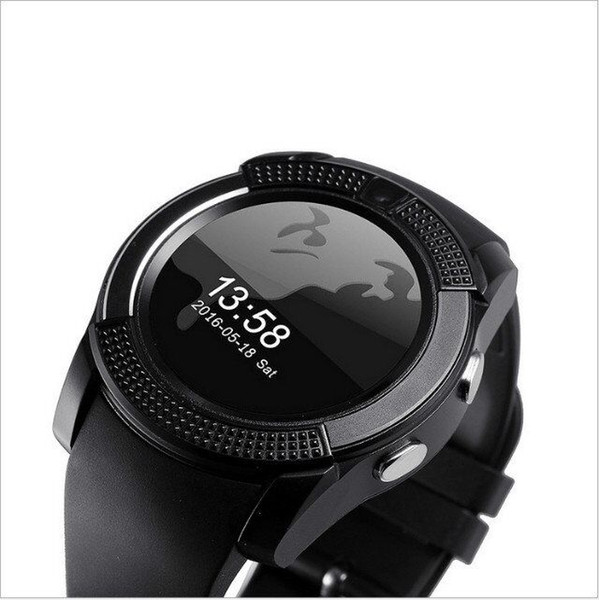 Newly! V8 Smart Watch IPS HD Screen Circular iwatch intelligent Multi-function watch with Digital camera SIM card card 6 colors whoesale