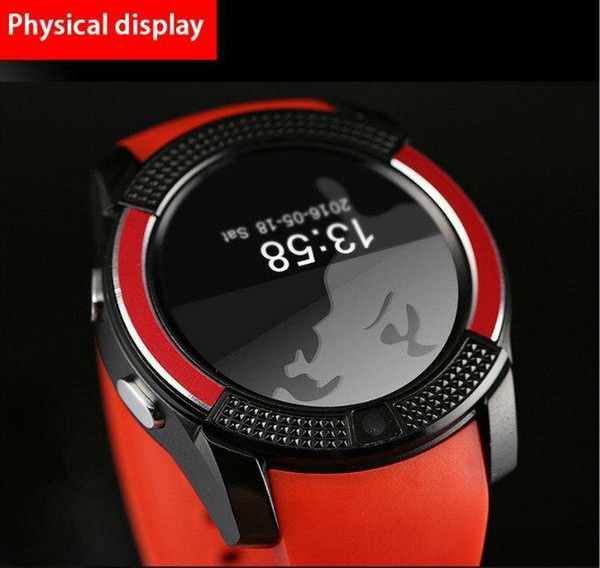 V8 Smart Watch IPS HD Screen Circular iwatch intelligent watch with Digital camera SIM card/T-Flash card 6 colors