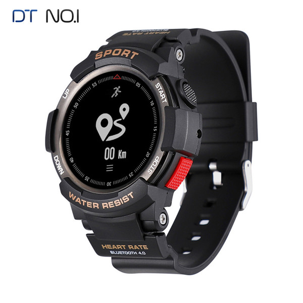 DT NO.1 F6 Sport Smart watch IP68 Waterproof Heart Rate Fitness tracker Man Bluetooth Smartwatch Wearable Devices push Messenger