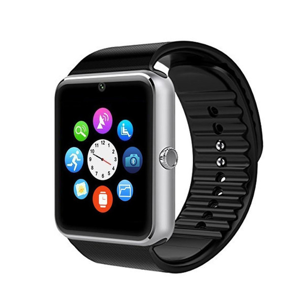 Wholesale GT08 Smart Watch Bluetooth Smartwatches For Android Smartphones SIM Card Slot NFC Health Watchs for Android with Retail Box
