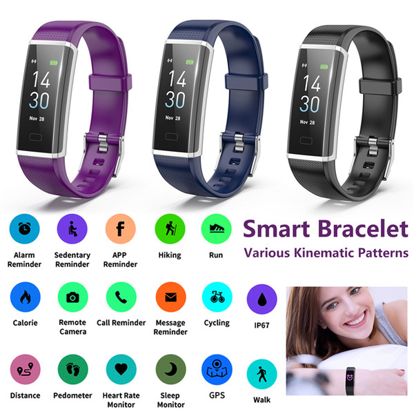 Y3 Color Smart Band Bracelet Heart Rate Monitor Sports Smart Watch Passometer Fitness Auto Sleep Tracker Waterproof Wristband