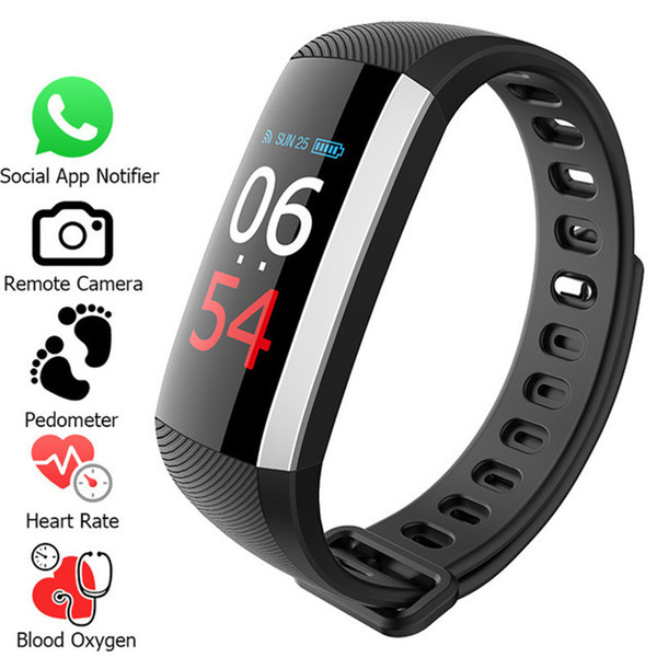 Best selling G19 Smart Bracelet Blood Pressure Heart Rate Tracker Whatsapp Facebook Reminder SMS Read Color Screen Smart Band