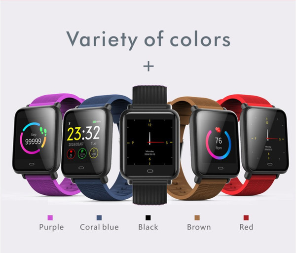 Hot selling Q9 Smart watch Blood Pressure Heart Rate Sleep Monitor Fitness Trakcer Sport Men Women Bracelet for Android&IOS smart phone