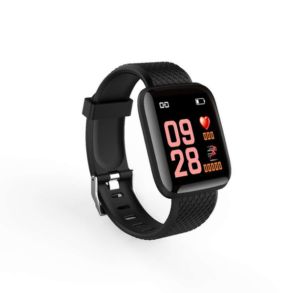 I116 plus Smart Bracelet Blood Pressure Measurement Waterproof Fitness Tracker Watch Heart Rate Monitor Pedometer Smart Band Women Men