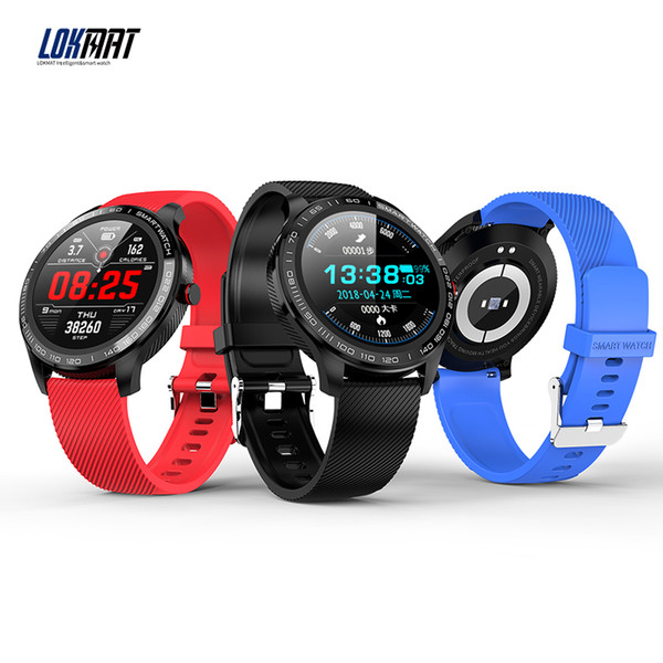 LOKMAT smart watch health tracker waterproof fitness bracelet heart rate monitoring information push smart bracelet compatible iOS Android