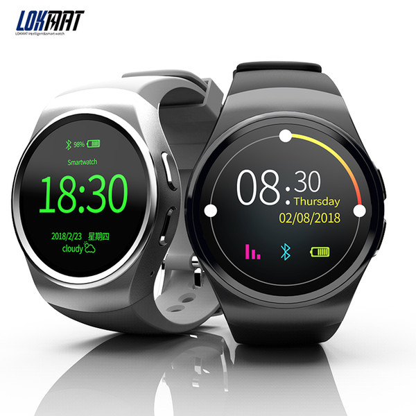 LOKMAT phone watch support sim card heart rate sleep health tracker Bluetooth fitness bracelet compatible with ios Android smart watch