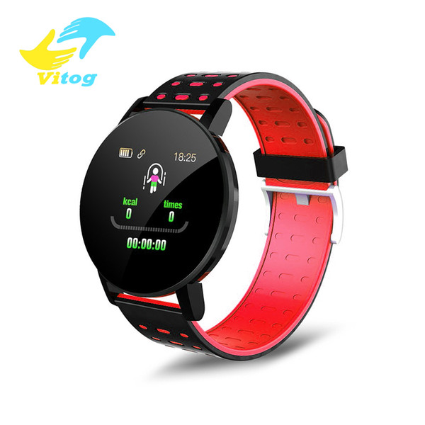 Vitog 119 PLUS Smart Band Blood Pressure Heart Rate Monitor Fitness Tracker Smart watch Bracelet Waterproof Remote Camera Wristband