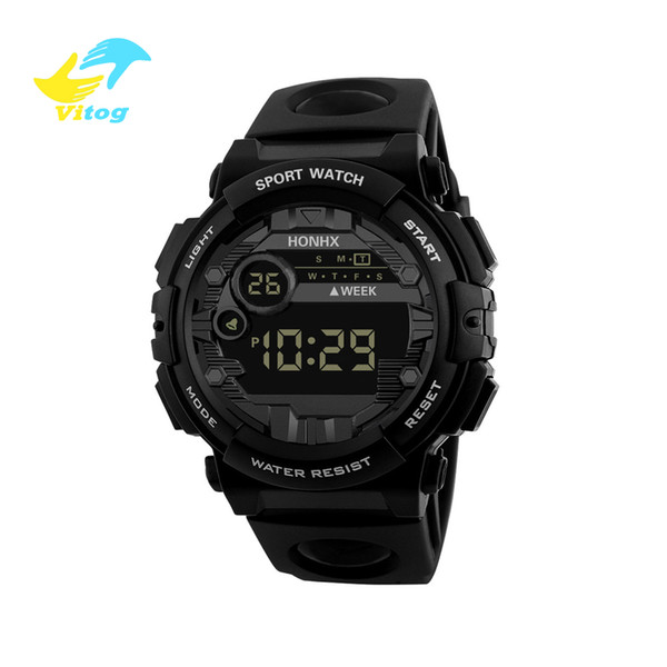 Vitog 66f Women Mens Digital LED Watch Date Sport Men Outdoor Electronic Watch Casual Sport LED Wrist Watches relogio digital