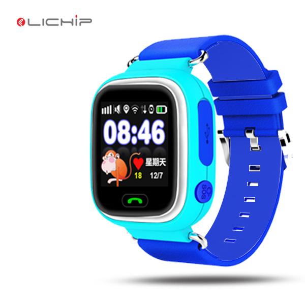 LICHIP kids gps smart watch LQ90 baby children with wifi sim card gsm touch screen q90 wrist watch phone for kids