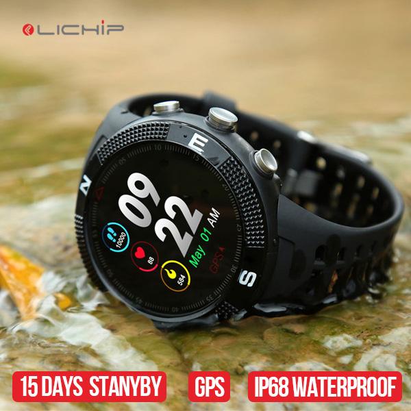 LICHIP GPS tracker 3D touch screen L245 Smart watch phone smart bracelet IP67 ip68 waterproof android wireless sport heart rate monitor