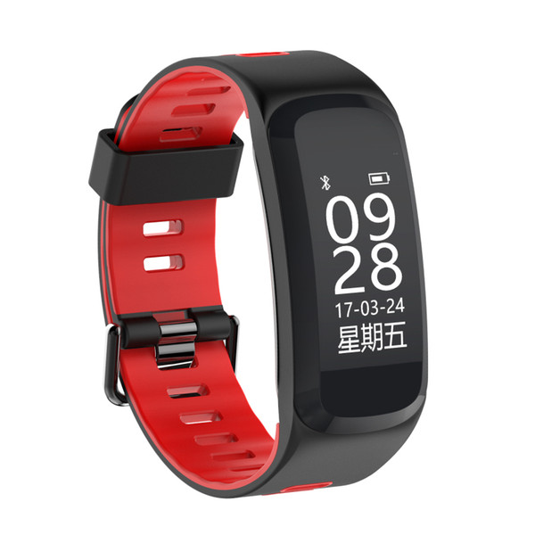 New F4 Dynamic Heart Rate Blood oxygen Monitoring IP68 Waterproof Bluetooth 4.0 Smart Watch 0.96inch OLED Display for Android and iPhone