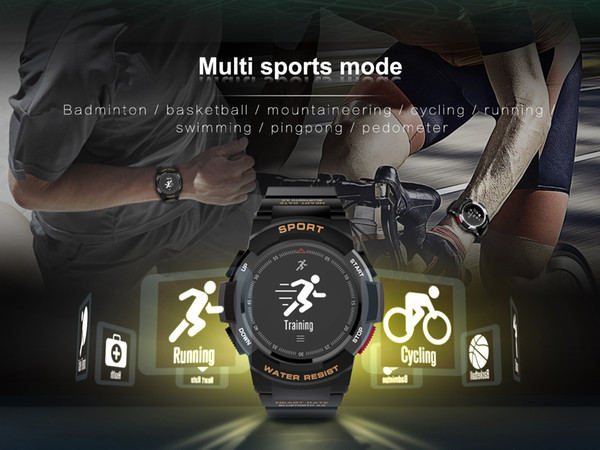 F6 Smartwatch IP68 waterproof HeartRate Passometer Bluetooth4.0 Multi Sport Mode Remote Camera 0.96inch OLED Display