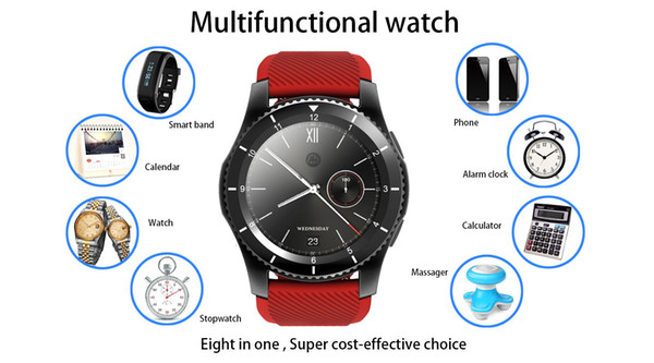 G8 Smartwatch Support Nano SIM Card and Can Dial call,Bluetooth 4.0,Second-generation heart rate Detection,240*240Ips 1.3 inch Thin Screen