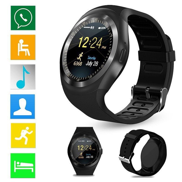 696 Bluetooth Y1 Smart Watch Relogio Android Smartwatch Phone Call SIM TF Camera with retail package