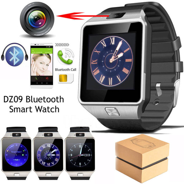 Exquisite DZ09 Smart Watch Bluetooth phone Mate GSM For IOS Android Phones HTC Samsung Huawei Support Multi languages