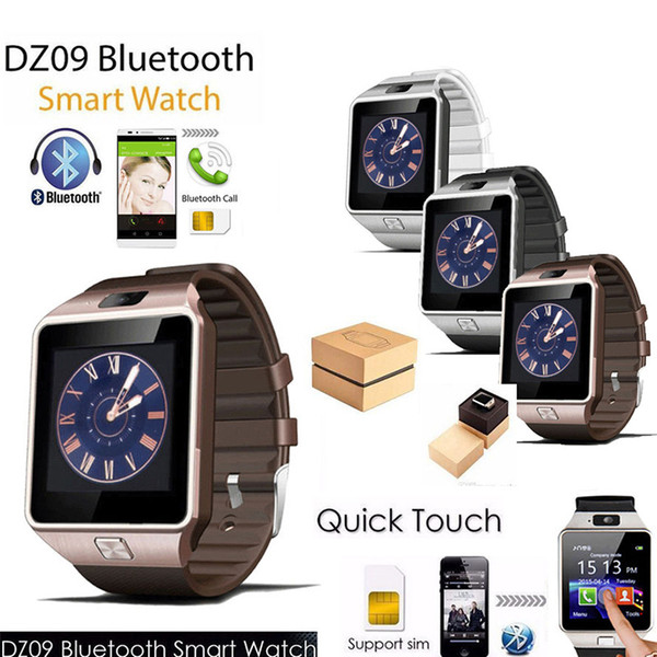 Exquisite DZ09 SmartWatch Bluetooth phone Mate GSM Sport Watch For IOS Android Phones HTC Samsung Huawei Support Multi languages