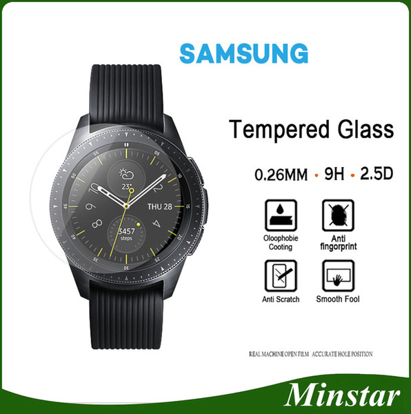 Tempered Glass For Samsung Smart Watch Active 42mm 46mm Gear Sport Classic S2 S3 S4 For Fitbit Versa Blaze Surge Screen Protector