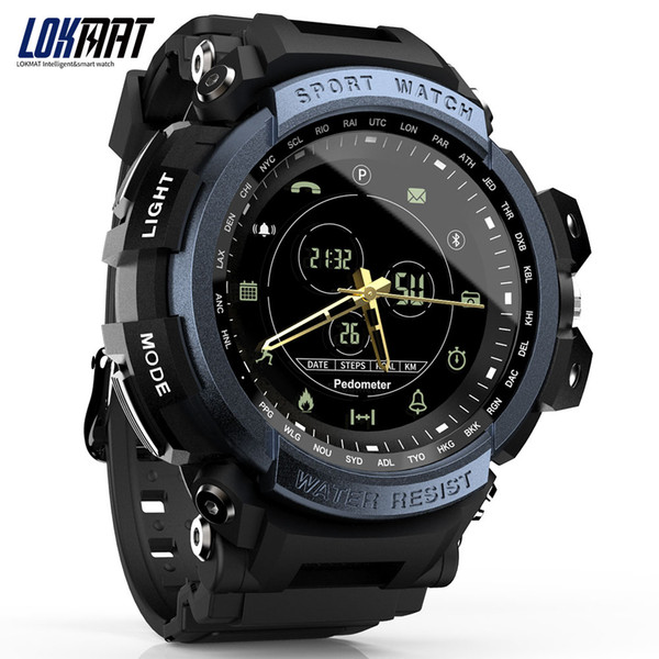 LOKMAT Sports Bluetooth Smart Watch Message Reminder IP68 Profesional Waterproof for Men smart watch