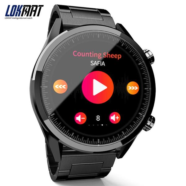 LOKMAT 400*400 Touch Screen Smartwatch with GPS Navigation / WiFi / Nano SIM Card Supported Sport Watch for iOS and Android