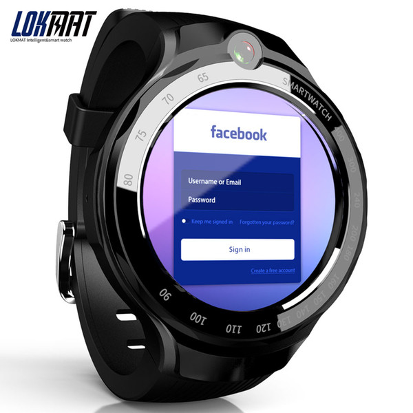 LOKMAT Smart Watch Bluetooth 4G WIFI GPS Watch Phone 16GB ROM Heart Rate Monitor Smartwatch