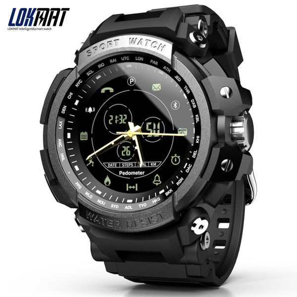 LOKMAT Bluetooth IP67 Waterproof SmartWatch with Call Reminder Men Smart Sports Watch For ios and Android phone