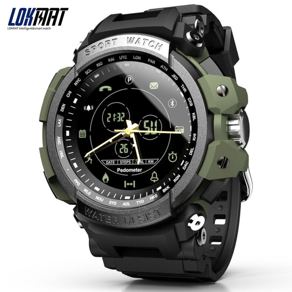 LOKMAT Sport Smart Watch Professional 5ATM Waterproof Bluetooth Call Reminder Digital Men Clock SmartWatch for ios and Android