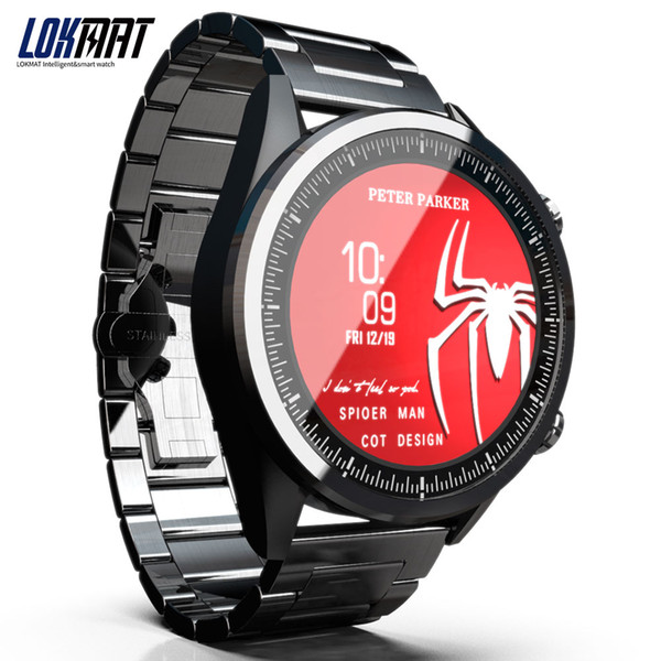 LOKMAT New Smart Watch Men Heart Rate Monitor Music Play Fitness Tracker Smartwatch Sport Watch for ios android