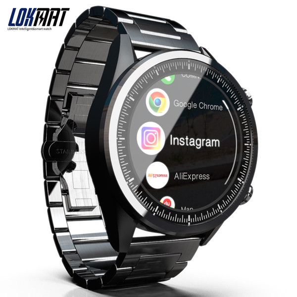 LOKMAT Heart Rate Tracker Smart Watch Phone SIM Card Smart Watch Bluetooth Notification for GPS Smart Watch