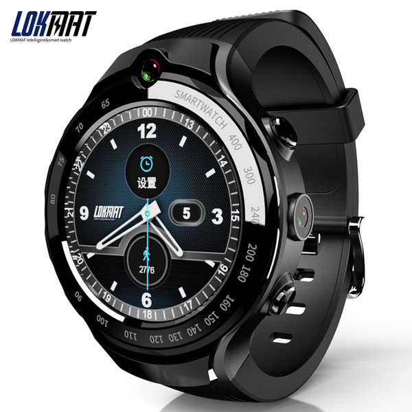 LOKMAT Smart Watch Phone Dual Camera SIM Card Pedometer Sport Smartwatch for Android IOS Phone