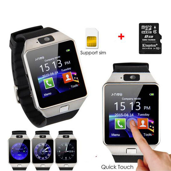 Exquisite DZ09 Smart Watch Bluetooth phone Mate GSM For IOS Android Phones HTC Samsung Huawei Xiaomi Support Multi languages