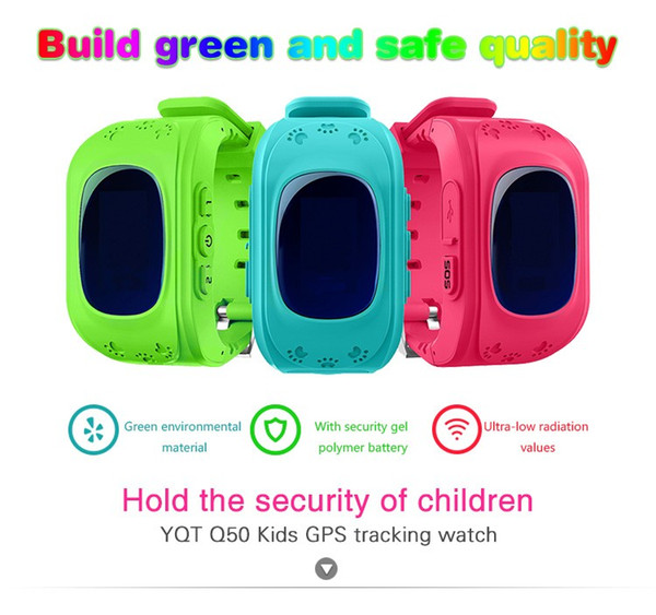 Three Colors Hight Quality Emergency GPS Tracker Security Children Kids Smart Watch For Children Old People