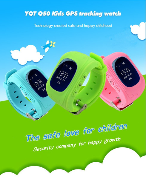 Q50 Smart Watch Wrist band SOS Call GPRS GSM Digital Watch Children Anti-Lost Locator GPS Tracker