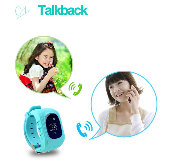 Q50 Smart Phone Watch Kid Wristwatch Anti Lost GPS Tracker Watch For Kids SOS GSM Mobile Phone Smartwatch For IOS Android