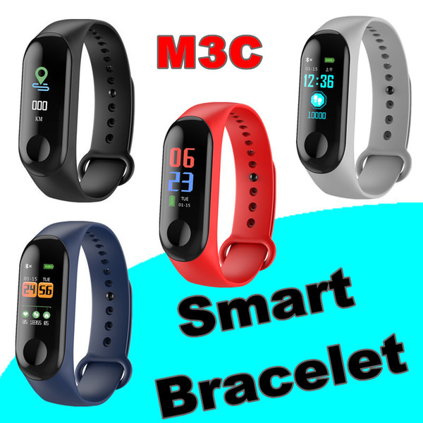 M3C Smart Band 0.78 inch Color Screen Smart Bracelet Fitness Tracker Heart Rate Blood Pressure Monitor Smart Ring PK Mi Band 3