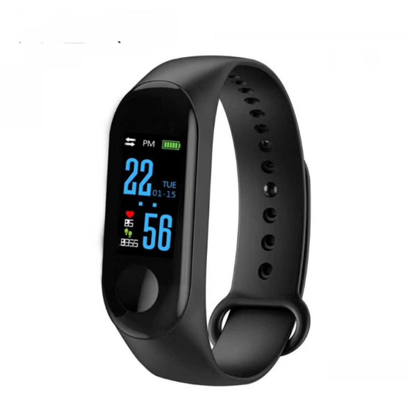 Color Screen M3 Smart Wristband Pedometer Smart Bracelet Band Blood Pressure Heart Rate Monitor Fitness Tracker PK Y5 F1