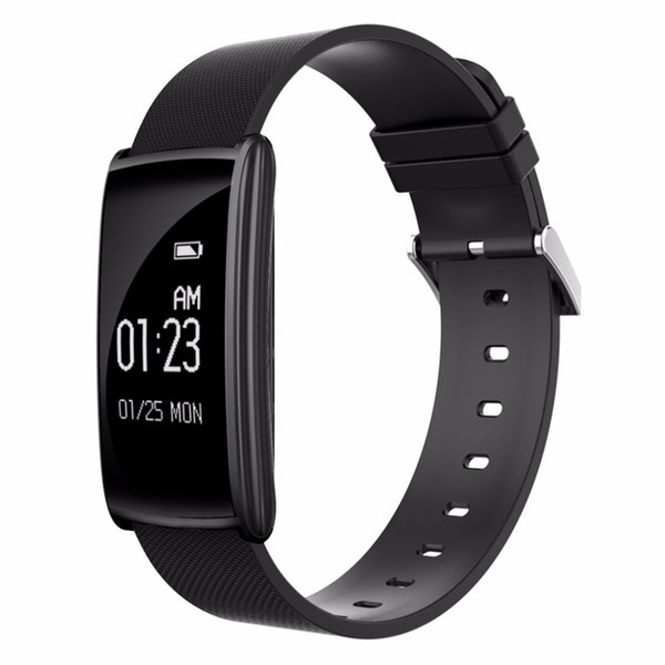 0.96 Inch OLED Smart Wristband with Tempering Glass Screen Fitness Tracker Blood Pressure/Heart Rate Monitor