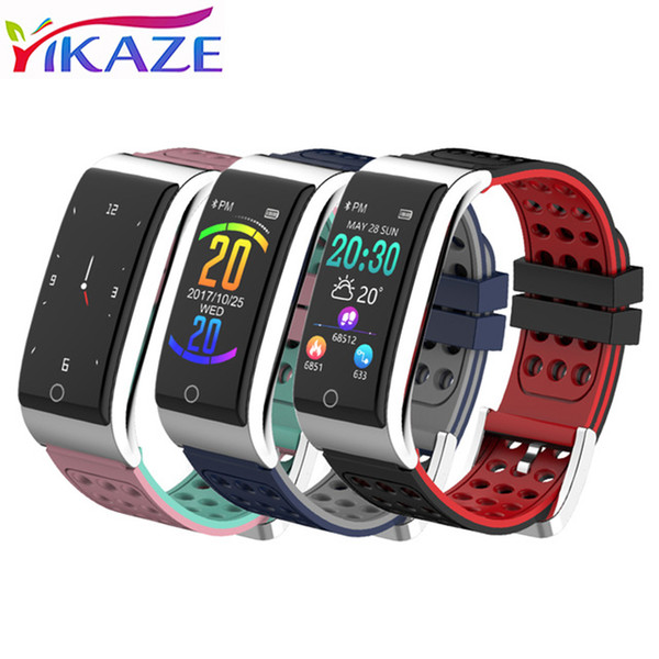 YIKAZE E08 Smart Bracelet Fitness ECG/ PPG Pulseira Inteligente Blood Pressure Tonometers Wristband Pedometer Activity Tracker