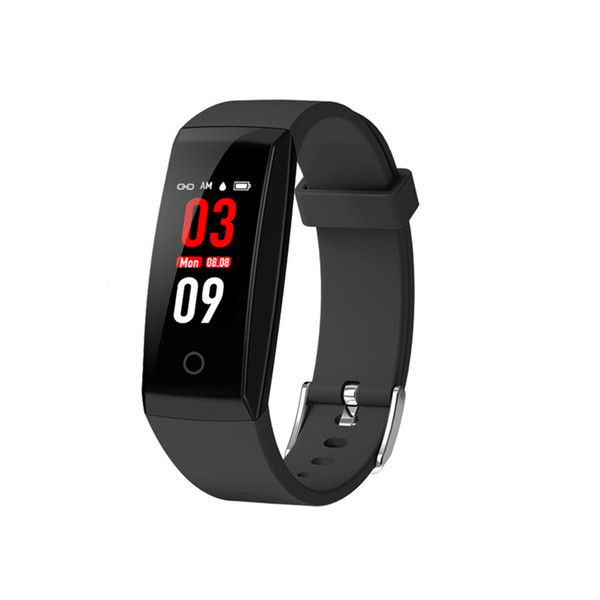 W8 color screen smart bracelet heart rate blood pressure sleep monitoring fatigue value calorie music control IP67 waterproof