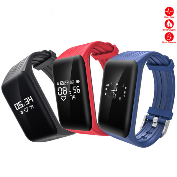 K1 Fitness Tracker Watch Bands IP67 Waterproof Activity Continuous Heart Rate Monitor Step Sleep Counter Wireless Smart Bracelet Wristbands