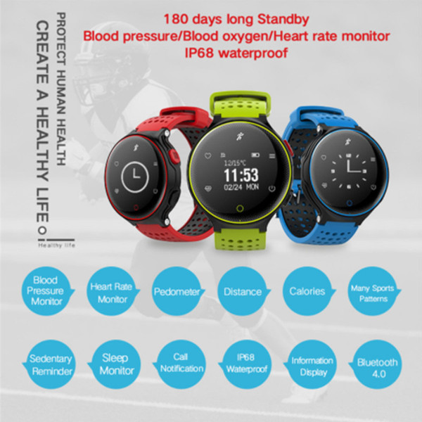 X2 Plus Smart Bracelet Watch Heart Rate Monitor Pedometer Sleep Tracker Smart Band FitnessTracker for Android IOS iPhone Cheap DHL