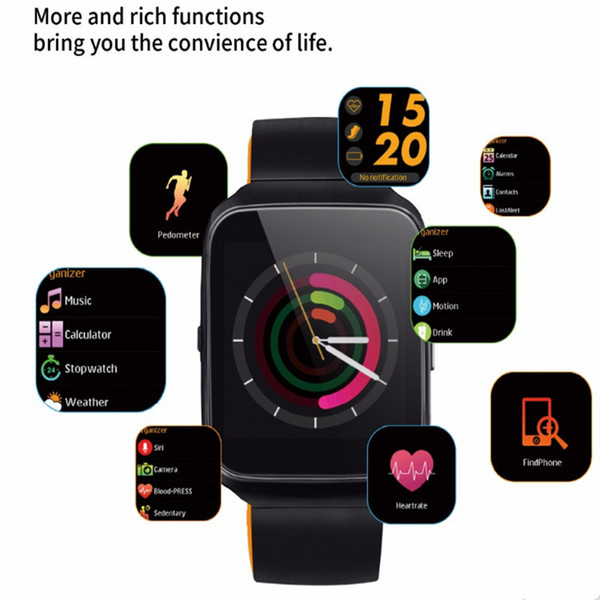 Z40 Bluetooth Smart Watch Blood Pressure Monitor Heart Rate Smartwatch men Pedometer Call Message Reminder Wearable for IOS Android free1PCS